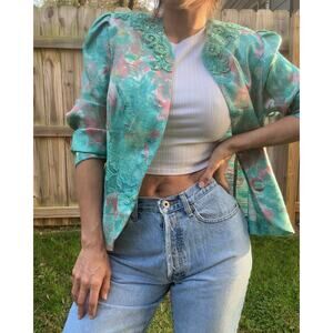 Reworked Vintage Beaded Brocade Jacket — One of a Kind